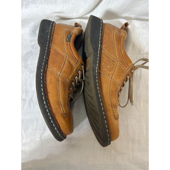 Eastland Leather Lace Up Oxfords 9.5M Tan Y2K Chunky - Picture 5 of 8